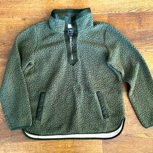 Abercrombie & Fitch Sherpa Half Zip Sweatshirt